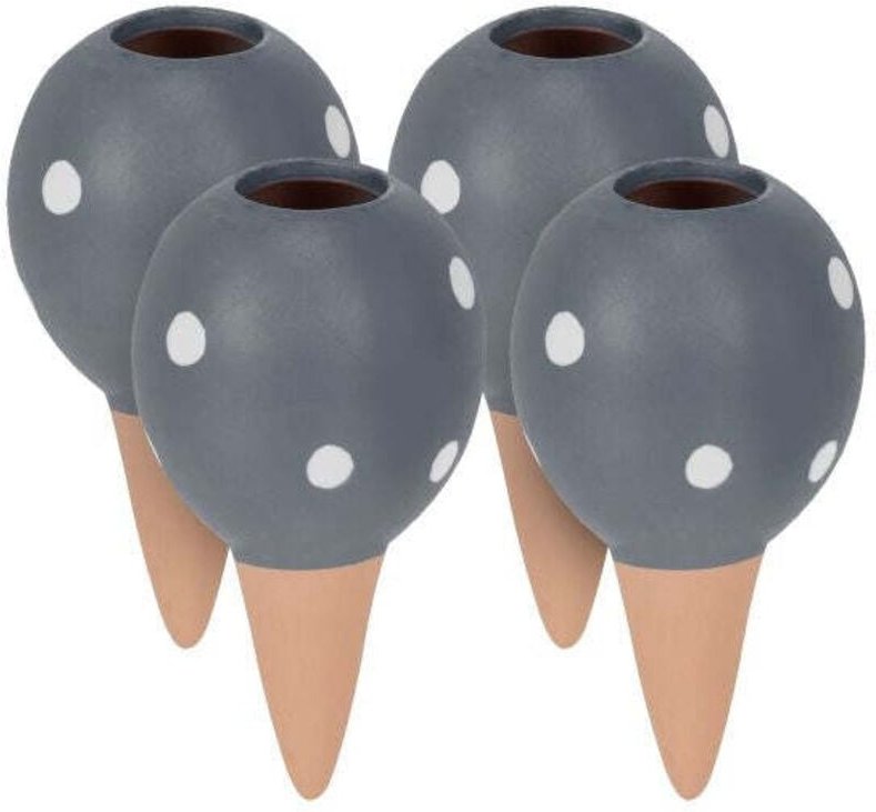 Grauer tonkegel im 4er set