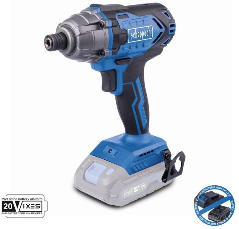 Schlagschrauber 1/4 20V ohne Akku ixes Scheppach c-id180-x