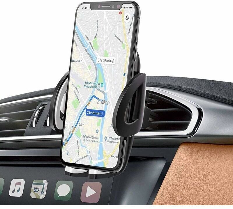 2 supporti per smartphone Saint-Backet per auto, supporto per cellulare con 2 staffe di ventilazione, supporto per cellu...