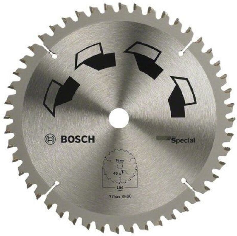 Kreissägeblatt special d 184 mm Durchmesser 16 mm z 48 Bosch 2609256890