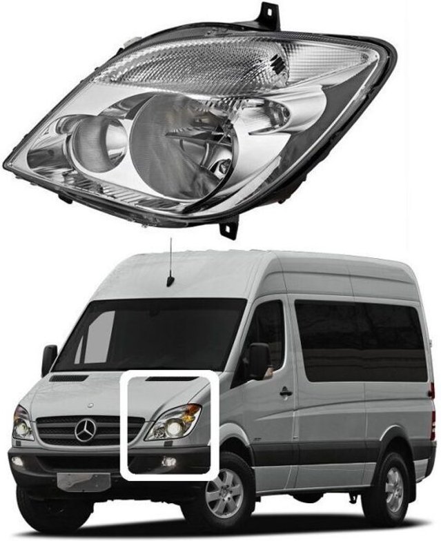 Linker Scheinwerfer elektrische Einstellung Mercedes Sprinter Minibus, Karosserie, Ladefläche, Transporter 2007-2014