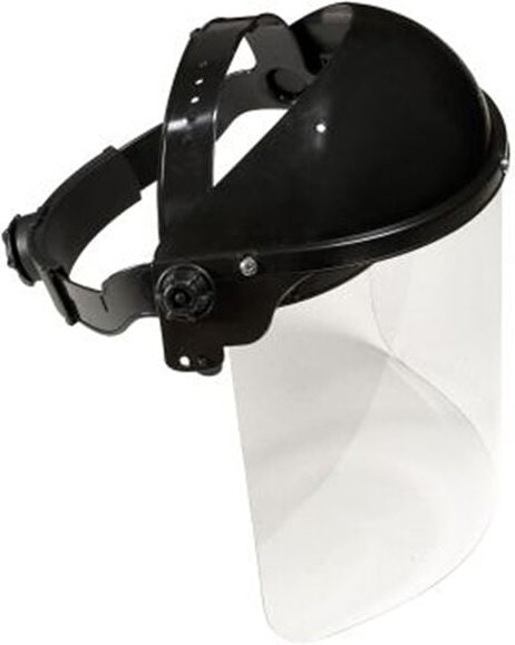 Gesichtschutz ohne Helm, mit Kopfband, Scheibe pc