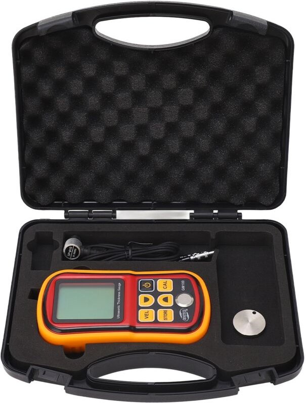 Digitales Ultraschall-Dickenmessgerät GM100, Stahlbreitenmessung von 1,2 bis 300 mm
