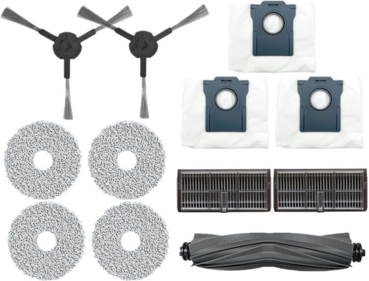 Ersatzteil-Set für Bot L10s Pro Ultra Heat Roboter-Staubsauger, Hauptseitenbürste, Filter, Wischlappen