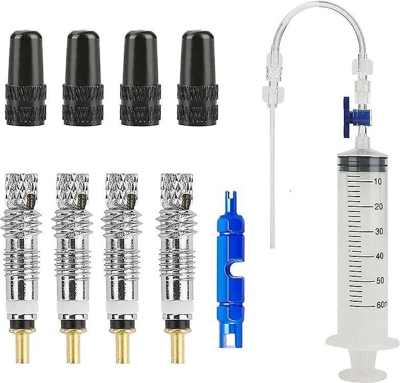 Woosien - Fahrrad Tubeless Sealant Injector Injector und Presta Ventil Core Removal Tool für Stans Sealant & andere