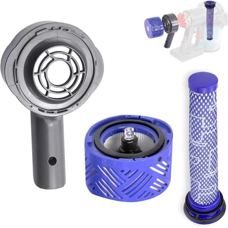 Filterzubehör für Staubsauger V6 DC58 DC59 DC63 DC74, hintere Motorabdeckung + hinterer Filter + Ersatzfilterset