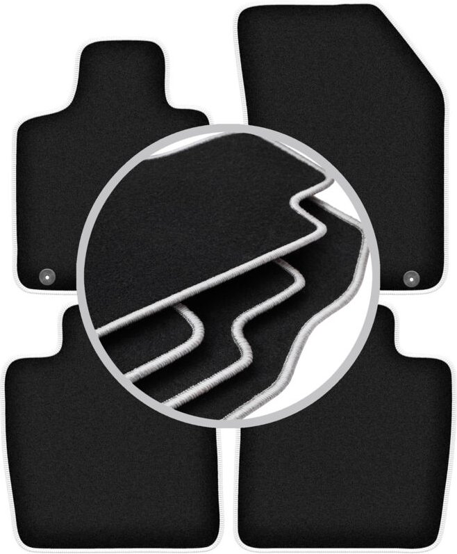 CARLUX-SILVER Autofußmatten für: DS. 9 Limousine (2020-)