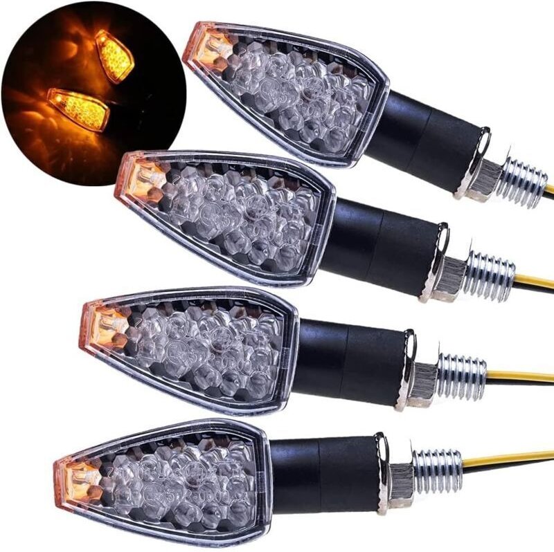 Stück Motorradblinker, 14 LED-Blinker, 12 V, wasserdicht, universell, für Motorrad und Roller