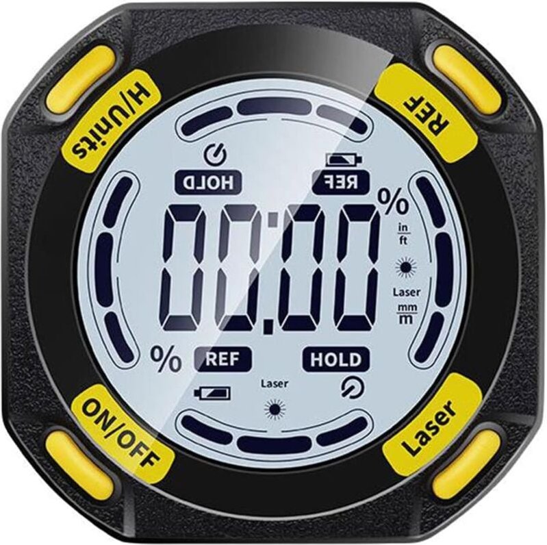CCYKXA Digitaler Winkelmesser, Laser, elektronische Wasserwaage, wiederaufladbar über USB, digitaler Winkelmesser, Neigu...