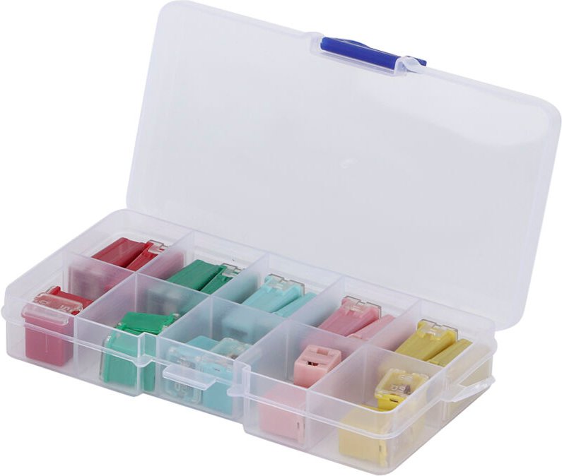 RASTKY Rechteckiges LPJ-Serien-Set, 20-teilig, Armaturenbrett 20A 30A 40A 50A 60A und Auto-Sortiment-Kit.