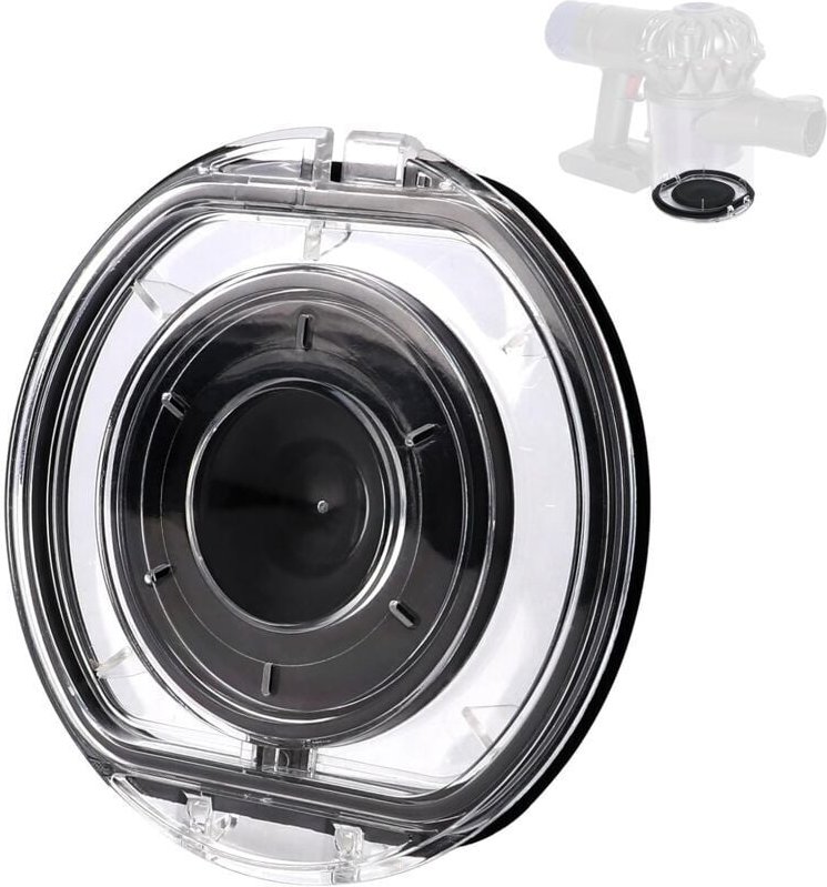 Ersatzdeckel für den Staubbehälter von Dyson V6 DC58 DC59 DC61 DC62 DC72 DC74 SV03 SV07 SV09 mit Dichtungsring