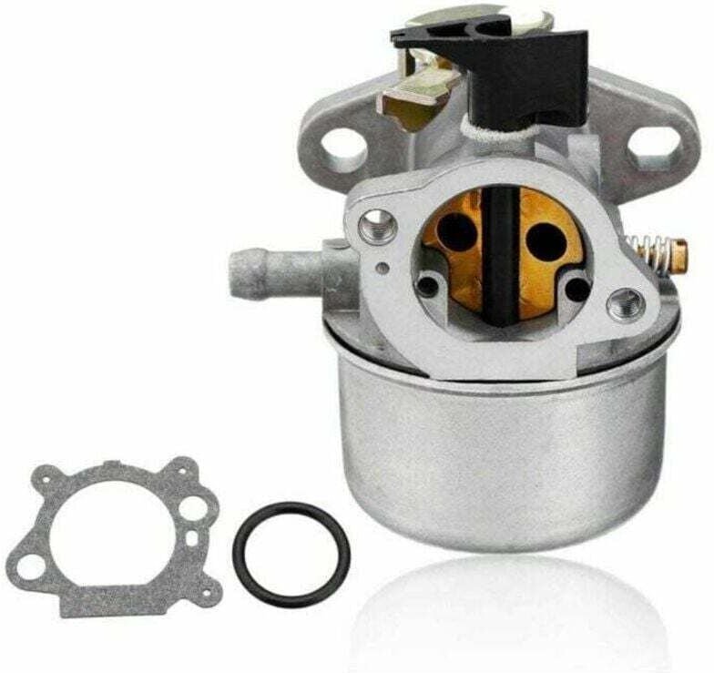 Vtizikl Carburateur en Métal avec Anneau en Caoutchouc pour Moteur Briggs and Stratton Quantum 498965.