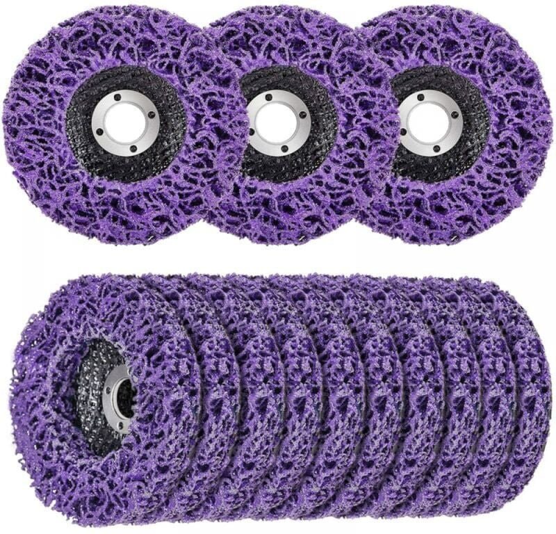 Packung mit 10 (125 x 22 mm) CSD Schleifer-Reinigungsscheiben - Zur Oberflächenbehandlung oder Farbentfernung für Winkel...