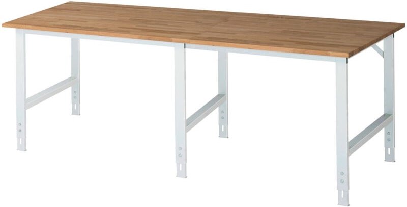 Arbeitstisch Tom höhenverstellbar, B2500xT1000xH760-1080mm, B-Platte-25mm - RAU