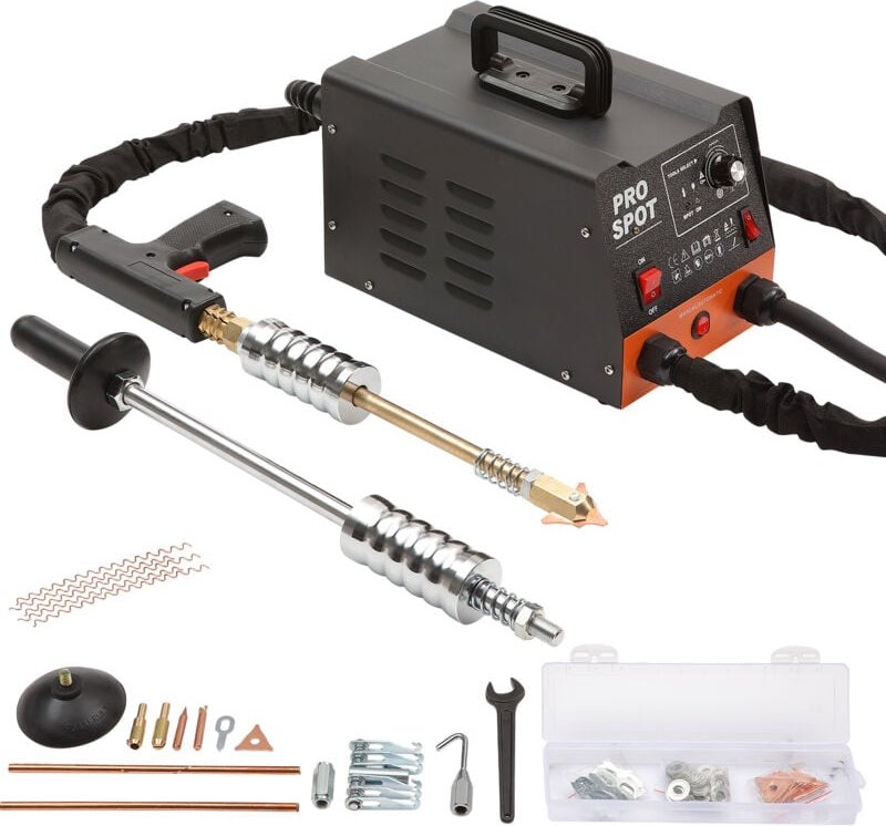 Punktschweißgerät Ausbeulspotter 3kW Bolzenschweißgerät Ausbeuler 6-in-1 Schweißgerät mit Überhitzungsschutzsystem Karos...