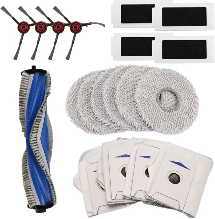 Für T30 Pro Omni Hauptbürste, Staubbeutel, Tücher, Filter