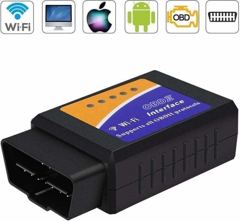 KZQ OBD2 WLAN-Diagnosegerät, XU, ELM327 Scanner, kompatibel mit allen Fahrzeugen, Tablet-/Smartphone-Anschluss