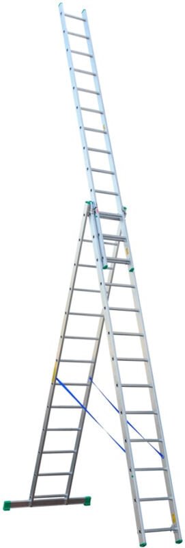 3-Element-Aluminiumleiter 897cm 13+13+13 Sprossen - Dr4213