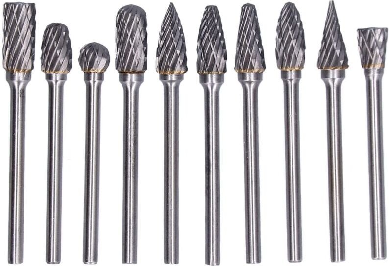 Set aus doppelschneidenden Hartmetall-Fräsern aus Wolframstahllegierung für Holzbearbeitung, hochharte doppelschneidende...