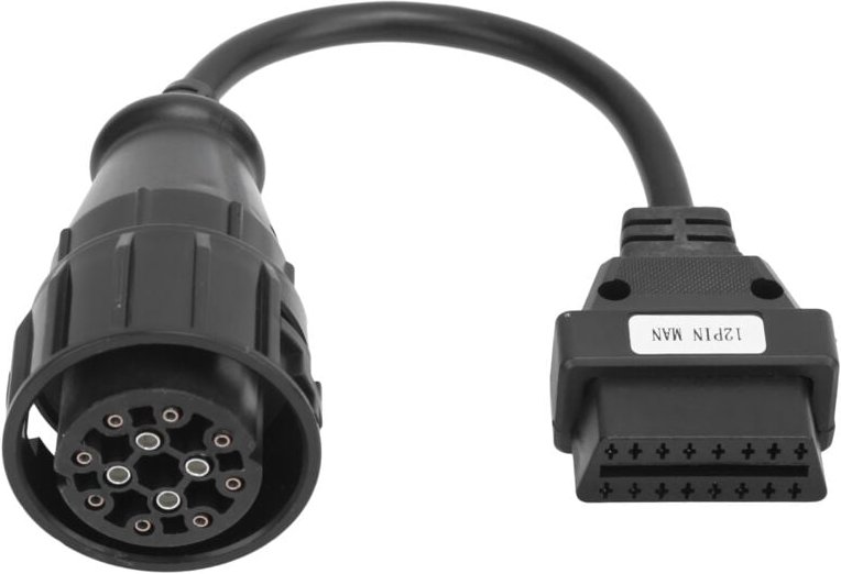 OBD2 Adapter 12pin Mann zu 16pin Lkw Diagnose Verlängerung Kabel Ersatz für Delphi