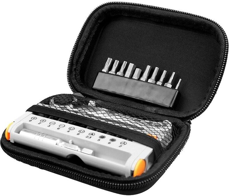 Fahrrad-Reparatur-Set, Ratschenschlüssel, verstellbarer Schraubenschlüssel, Ratschen-Schraubendreher-Bits, Set mit 1/4 d