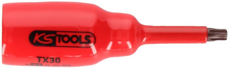 KS Tools 1/2 Bit-Stecknuss mit Schutzisolierung für Torx-Schrauben, T25, kurz