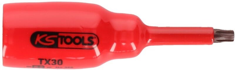 Ks Tools 1/2' Bit-Stecknuss mit Schutzisolierung für Torx-Schrauben, T50, kurz - 117.2441