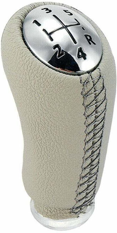 5-Gang-Schaltknauf Ersatz für Renault Laguna Renault Clio 3 Mk3 Megane (glänzend)