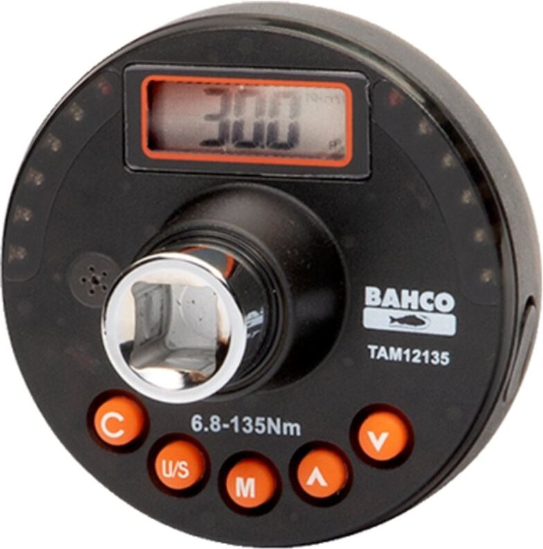 Bahco Elektronischer Drehmoment- und Winkelmessadapter, 1/2, 6,8-135 N·m