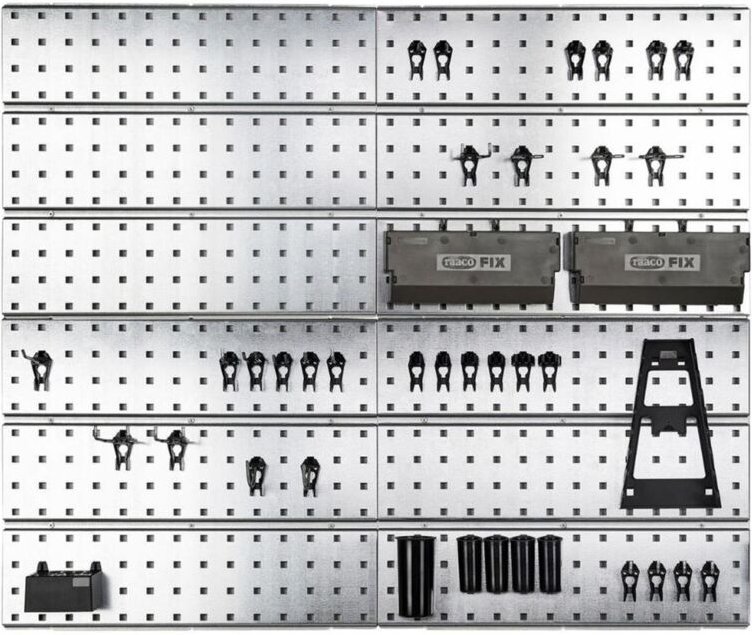 120982 Lochplatten-Set Clip Set 38 (b x h x t) 1040 x 880 x 11 mm 1 Set - Raaco