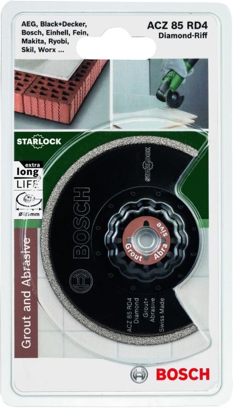 Thumbnail - Diy Diamant Segmentsägeblatt Mörtel und Fliesenkleber für Multifunktionswerkzeuge Starlock (acz 85 RD4) - 2609256972 - B...