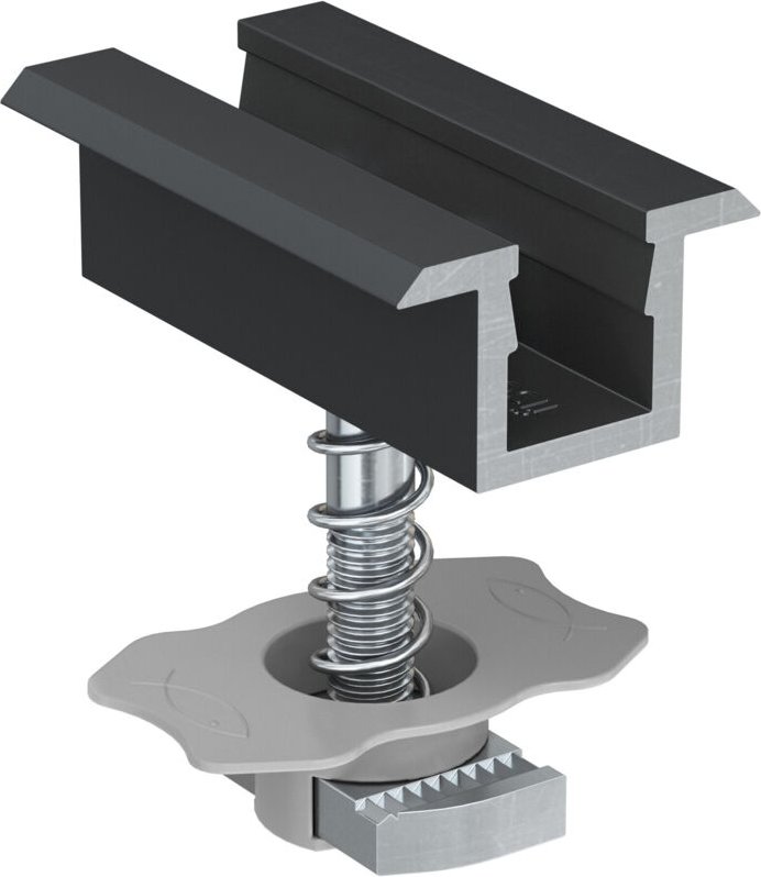 Mittelklemme vormontiert pm c 28-34 al schwarz 10 Stk - Fischer