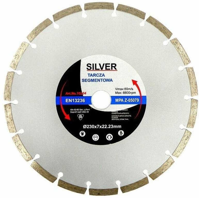 Silver tarcza diamentowa 350 x 10 x 25,4/22,2mm segmentowa