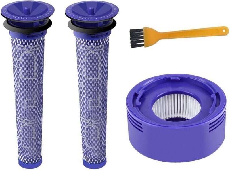 V7 V8 Post Motor hepa Filter & 2 V6 V7 V8 Vacuum Pre Filter, Replacement Filter Kit for Dyson V7 V8 Range(4 Pack)