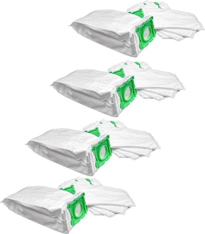vhbw 20x Staubsaugerbeutel kompatibel mit Sebo Airbelt K3, K3 ECO Comfort, K3 Premium, K3 Vulcano Staubsauger - Mikrovli...