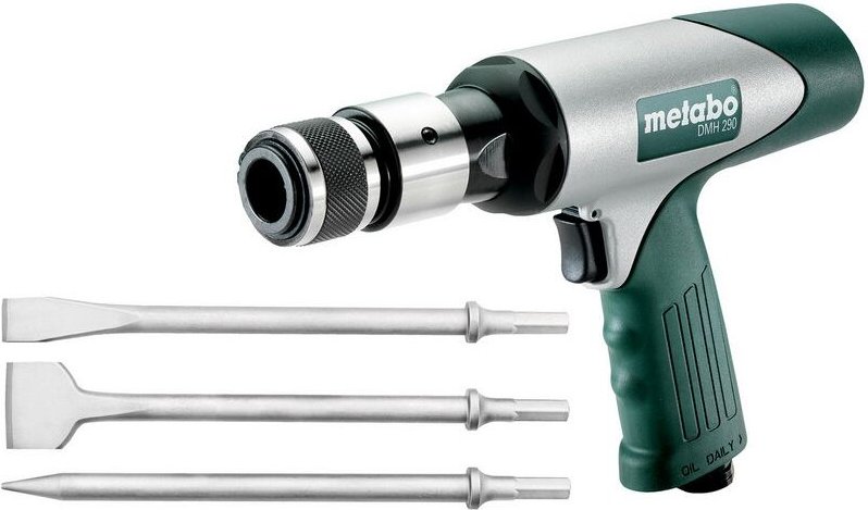 Metabo - Druckluft-Meißelhammer dmh 290 Set, Kunststoffkoffer