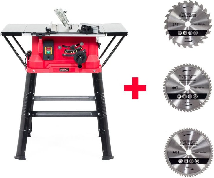 Nac pilarka stołowa stołowa 2000w 4x tarcza 254mm