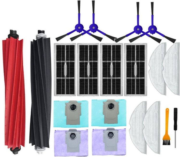 Für S8 Pro Ultra Seite Pinsel Filter Mopp Tuch Staub Taschen