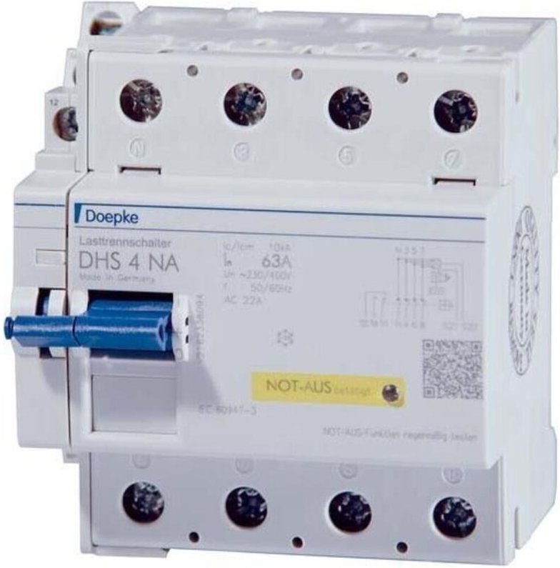 Doepke Hauptschalter mit Not-aus-Funktion DHS 4-063 NA