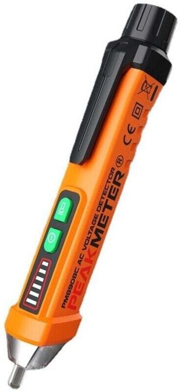 Détecteur Tension Sans Contact Stylo Test AC 12 1000V Tournevis Sensibilité Réglable Lampe LED Alarme
