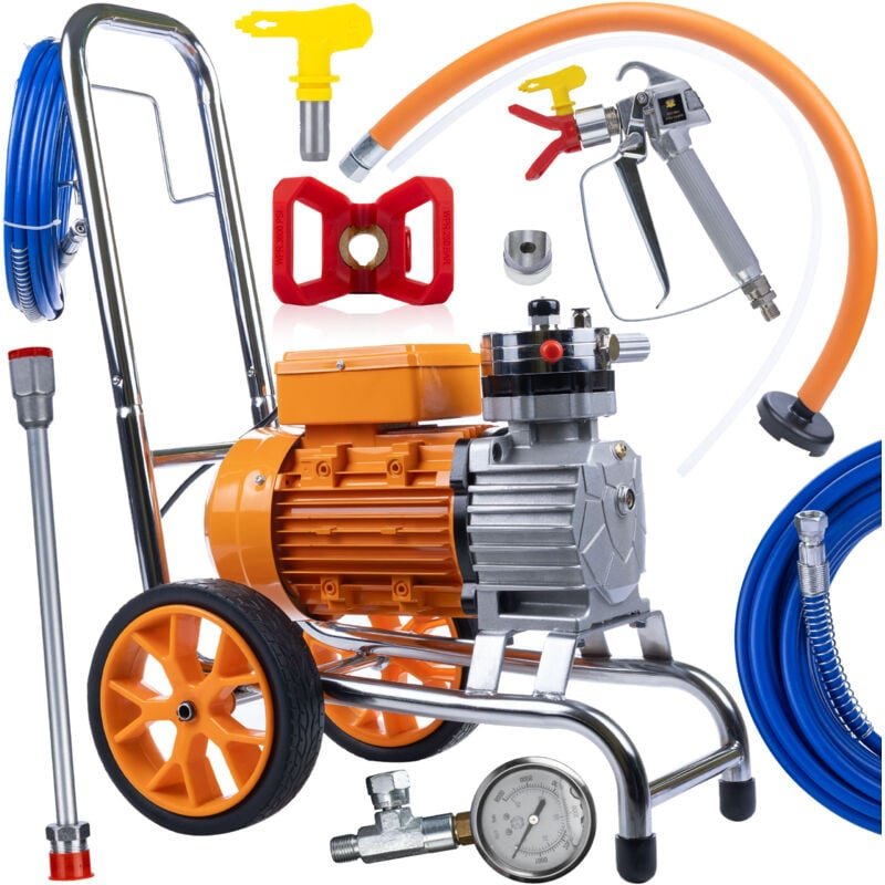 Rosfix Strong Storm OSS06 Farbspritzgerät – 4000 W, 22 MPa, 20 l/min Edelstahlpumpe, 2 Pistolen Airless-Technologie für ...