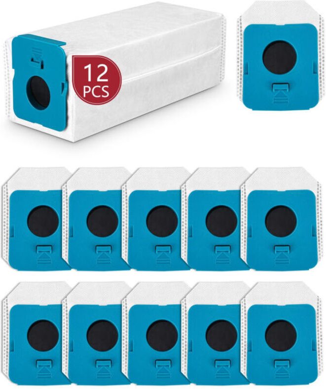 Vtizikl 12 Pièces Sac à Poussière Clean Station pour Samsung Bespoke Jet VCA-ADB952 Accessoires pour Aspirateurs Sacs d'...