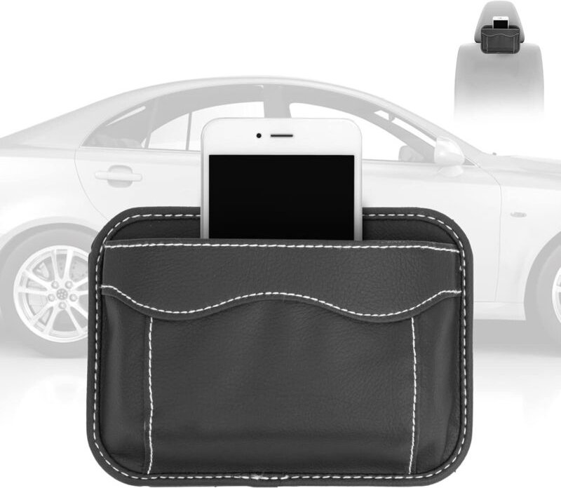 Autoschlüsseltasche, universelle Aufbewahrungsbox für den Autositz, Seitentasche für Autotelefon, Brillenhalter, Handyha...