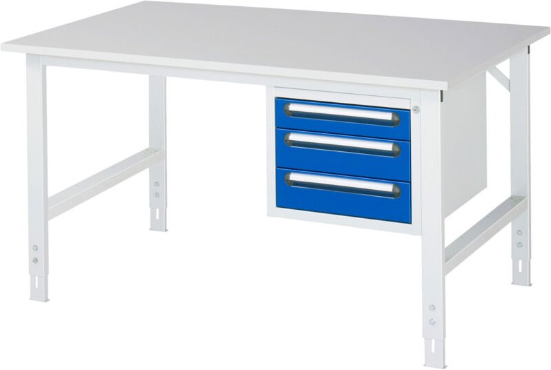 Rau Arbeitstisch Tom höhenverstellbar KM04, B1500xT1000xH760-1080mm, M-Platte-22mm