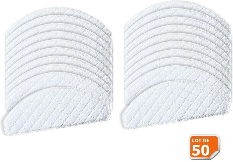 50 Einwegtücher für Ecovacs Ozmo 950 920 N8 Pro N8 Pro+ T8 T8+ T8 AIVI T8 Max T9 T9