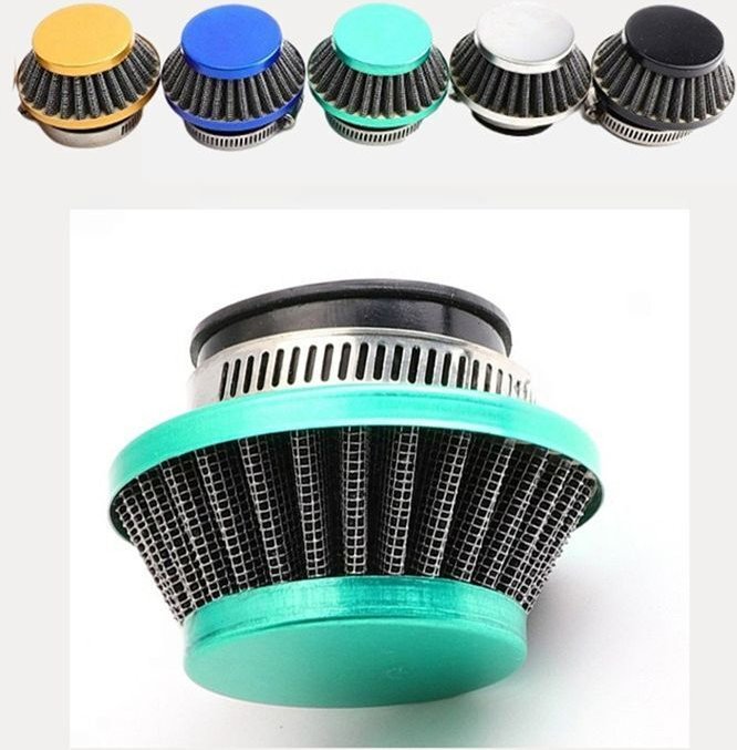 42MM Luftfilter für 47Cc 49Cc Super Pocket Bike Upgrade Kit Dirt Bike ATV Quad Aluminium Luftfilter Cyan