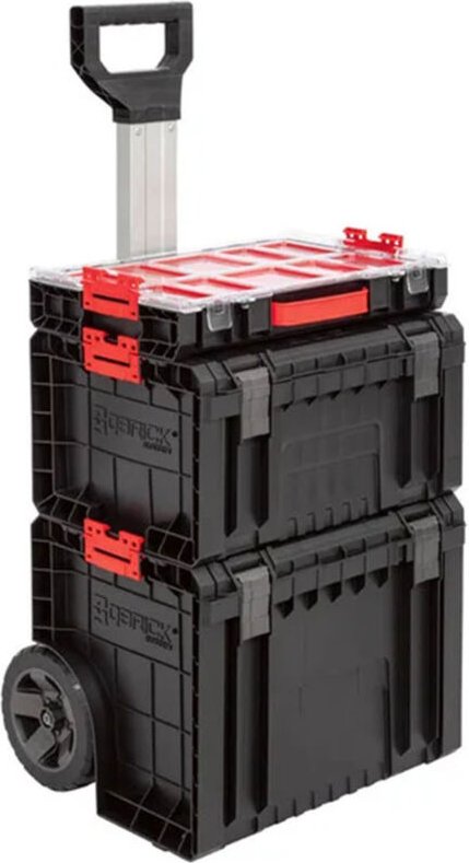 Qbrick System PRO Set 2 Werkzeugwagen Set + PRO Cart 2.0 + PRO Toolbox 2.0 + PRO Organizer 100 450 x 390 x 690 mm 52 l I...