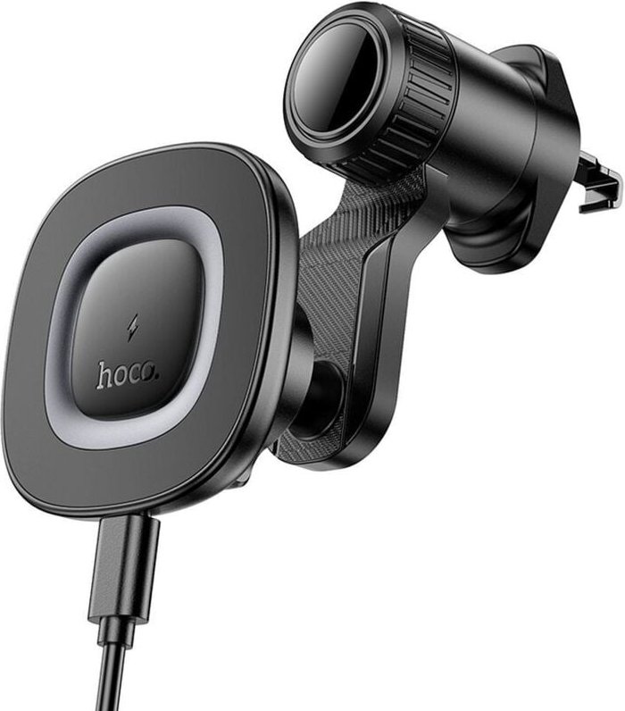 Hoco HW30 15W induktive Autotelefonhalterung für Kühlergrill schwarz