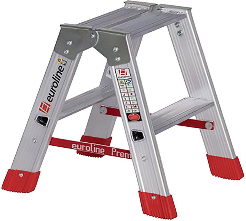Euroline Premium 30577 Stufenstehleiter 2x2 Stufen