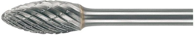 HM-Frässtift Form h Flamme Kopf ø 8 mm Länge 20 mm Zahnung 7 - Lukas